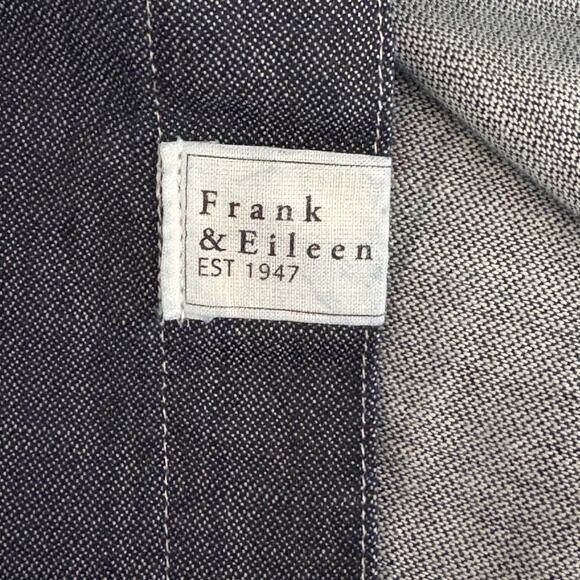 Frank & Eileen BARRY Famous Denim Tailored Button-Up Shirt in Raw Rinse L $278 - Picture 12 of 15